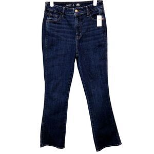 New Old Navy Womens Size 2 High Rise Vintage Cropped Flare Denim Jeans 26 x 29